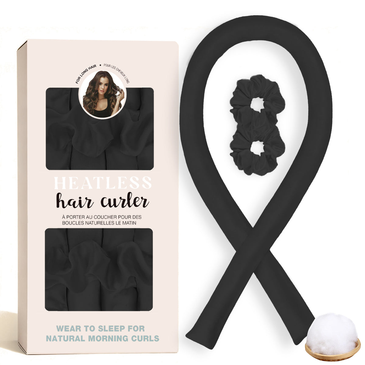No-Heat Satin Hair Curler Set – Heatless Waves & U‑Shaped Curls, view 16