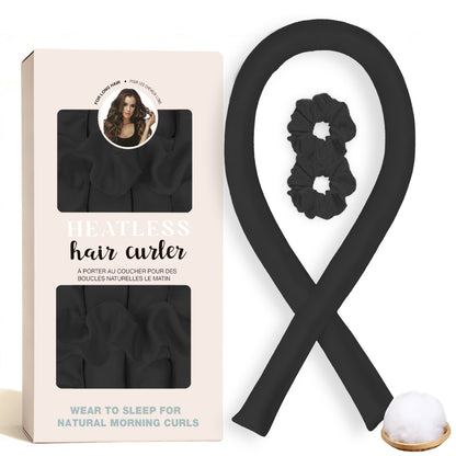 No-Heat Satin Curling Set – Handmade Wave & U-Shaped Hair Curler