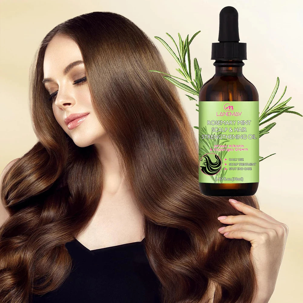 1/3/5PCS Rosemary Essential Oil for Hair Growth Nourishing Scalp Repair Damaged Hair Strengthening Oil Dry Hair Serum Hair Care