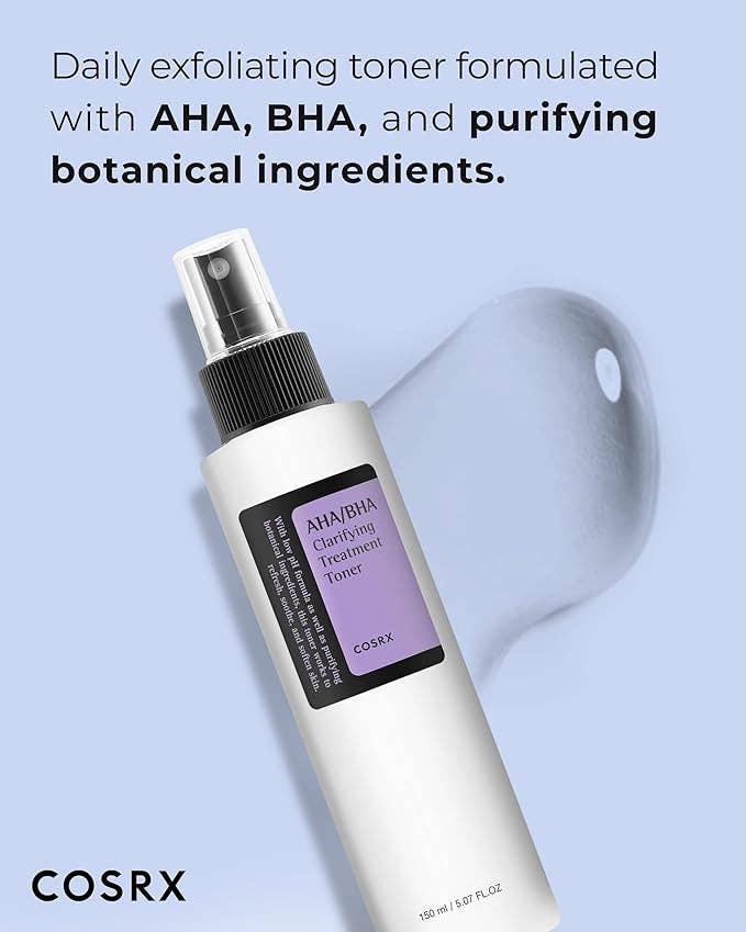 COSRX AHA/BHA Clarifying Treatment Toner 150ml – Gentle Daily Exfoliating Toner